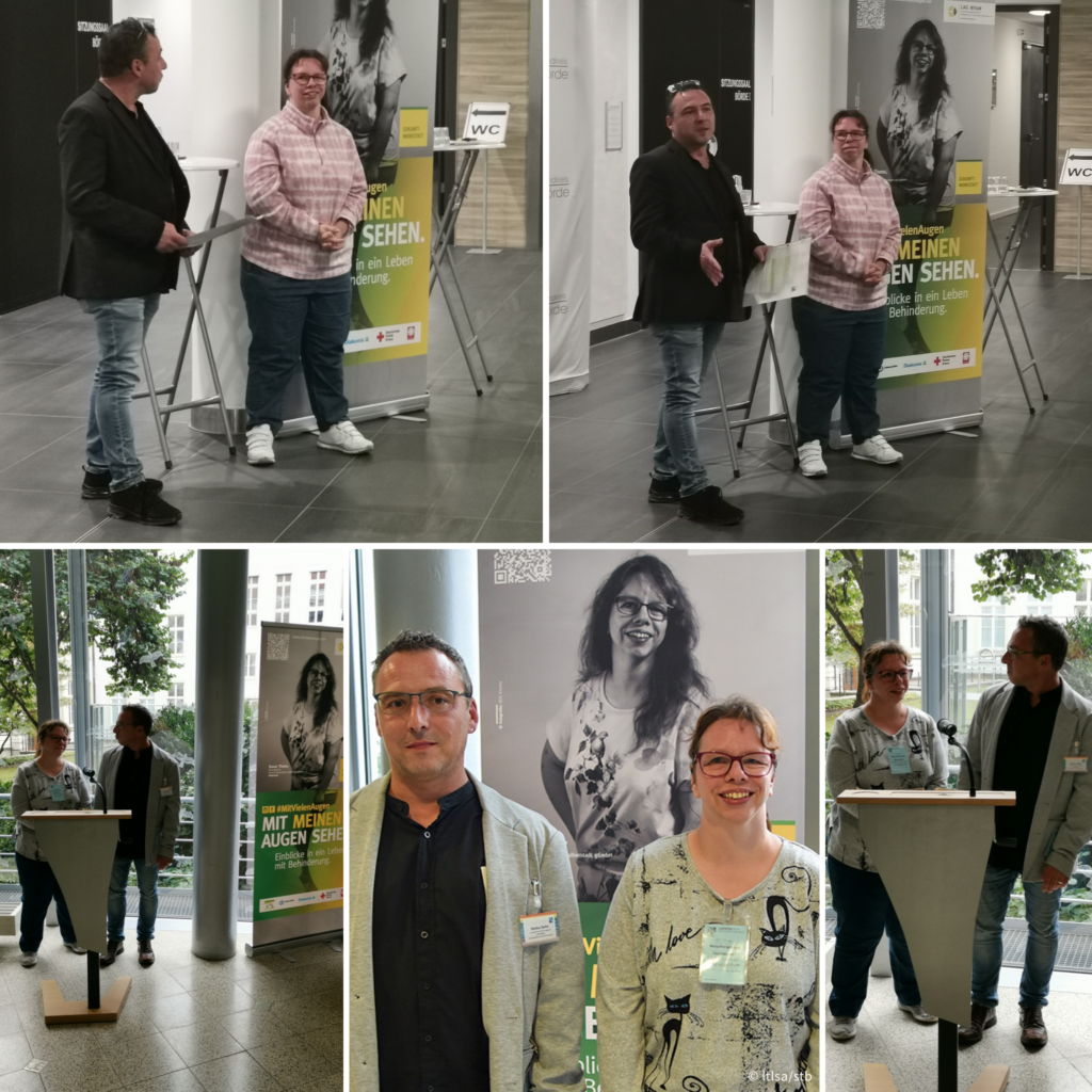 Susan Thoms erzählt zusammen mit Markus Stalter ihre Geschichte von der Kampagne mit vielen Augen sehen