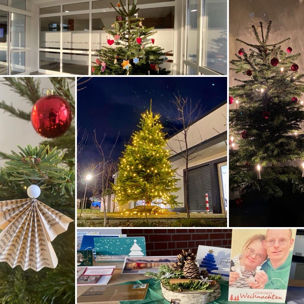 Weihnachtsdekoation in den Diakonie Werkstätten Halberstadt